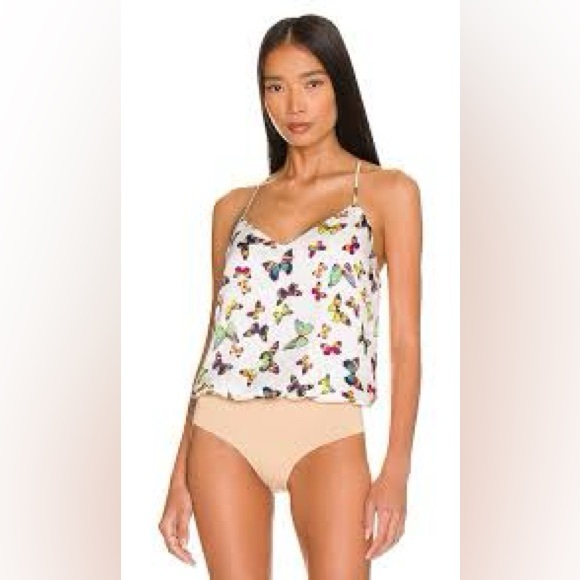 NWT L’AGENCE Mariella Bodysuit In White Sz M - Picture 3 of 10